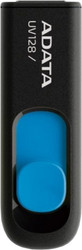 USB Flash A-Data DashDrive UV128 Black/Blue 32GB (AUV128-32G-RBE) - фото