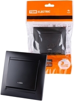 Выключатель TDM Electric Лама SQ1815-0604 (графит) - фото