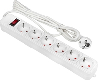 Сетевой фильтр EKF PROxima Блокбастер UFP10-375-6-05 (5 м, белый) - фото