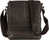 Сумка через плечо Poshete 196-1108-6-DBW (коричневый) - фото