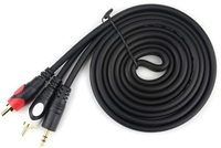 Кабель Linly Lighting Стереоминиджек - 2RCA (1.5 м, черный) - фото