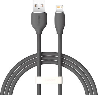 Кабель Baseus Jelly Liquid Silica Gel USB Type-A - Lightning (1 м, черный) - фото