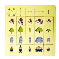 Головоломка Деревянный город Классификатор. Ширина и высота Л029-ANT - фото