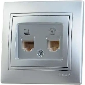 Розетка компьютерная Lezard Mira 701-1010-143 - фото