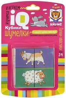 Кубики Айрис-Пресс Умные кубики. Шумелки. Лапки-хвостики 9785811275717 - фото