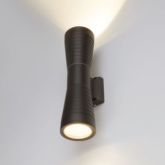 Уличный настенный светильник Elektrostandard Techno Led Tube Doble 1502 (черный) - фото