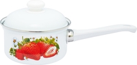 Кастрюля с длинной ручкой Лысьвенские эмали Сочная клубника С-1607АП/4 - фото