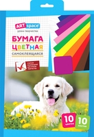 Набор цветной бумаги ArtSpace самоклеящаяся Нбс10-10_4445 (10 л) - фото