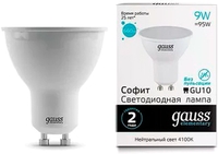 Светодиодная лампочка Gauss LED Elementary MR16 GU10 9W 4100К 13629 - фото