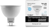 Светодиодная лампочка Gauss Elementary MR16 GU5.3 7W 6500K 13537 - фото