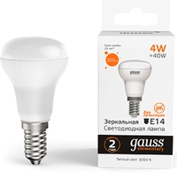 Светодиодная лампочка Gauss Elementary R39 4W 300lm 3000K E14 LED 63114 - фото