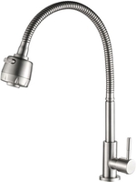 Смеситель Haiba HB4181 (нержавеющая сталь) - фото