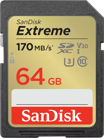 Карта памяти SanDisk Extreme SDXC SDSDXV2-064G-GNCIN 64GB - фото