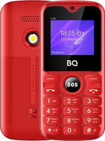 Кнопочный телефон BQ-Mobile BQ-1853 Life (красный) - фото
