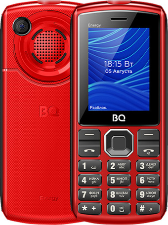 Кнопочный телефон BQ-Mobile BQ-2452 Energy (красный) - фото