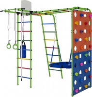 Детский спортивный комплекс Формула здоровья Street 2 (салатовый/радуга) - фото