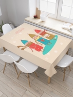 Скатерть JoyArty Новогодняя прогулка tc_290622_180x145 - фото