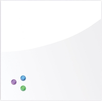 Магнитно-маркерная доска BRAUBERG стеклянная 45x45 см (белый) - фото