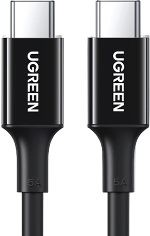 Кабель Ugreen US300 80371 USB Type-C - USB Type-C (1 м, черный) - фото