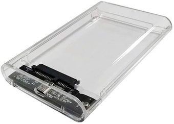 Бокс для накопителей 2.5" AgeStar 3UB2P6C (прозрачный) - фото