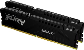 Оперативная память Kingston FURY Beast 2x32ГБ DDR5 5200МГц KF552C40BBK2-64 - фото