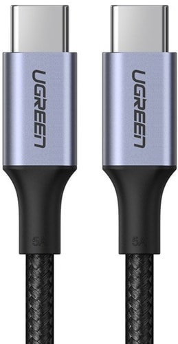 Кабель Ugreen US316 70429 USB Type-C - USB Type-C (2 м, черный) - фото