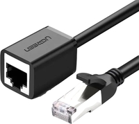 Удлинитель по витой паре Ugreen NW122 11279 RJ45 - RJ45 (2 м, черный) - фото