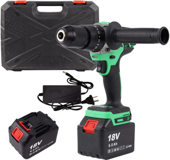 Ударная дрель-шуруповерт Zitrek Green Impact 18V 063-4046 (с 2-мя АКБ, кейс) - фото