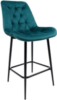 Стул Алвест AV 435 (темно-бирюзовый бархат H-56/черный) - фото