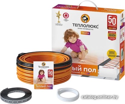 Нагревательный кабель Теплолюкс Tropix ТЛБЭ 40.5 м 800 Вт - фото