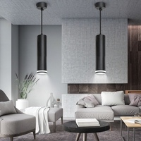 Спот ЭРА PL16 BK MR16/GU10 Б0055574 (черный потолочный цилиндр) - фото