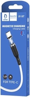Кабель Denmen D18T USB Type-A - USB Type-C (1 м, белый) - фото