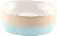 Мыльница Primanova Katy D-20061 (белый/голубой/бежевый) - фото