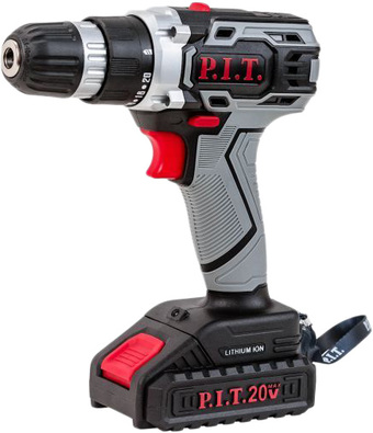 Дрель-шуруповерт P.I.T PSR18-D3 Promo (с 1-им АКБ, набор оснастки) - фото