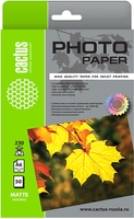 Фотобумага CACTUS матовая A6 230 г/м2 50 л - фото