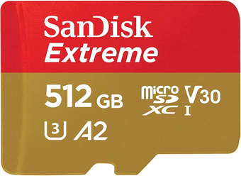 Карта памяти SanDisk Extreme microSDXC SDSQXAV-512G-GN6MN 512GB - фото