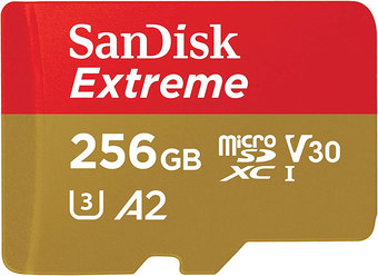 Карта памяти SanDisk Extreme microSDXC SDSQXAV-256G-GN6MN 256GB - фото