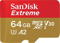 Карта памяти SanDisk Extreme microSDXC SDSQXAH-064G-GN6MN 64GB - фото
