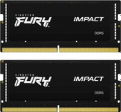 Оперативная память Kingston FURY Impact 2x32 ГБ DDR5 4800 МГц KF548S38IBK2-64 - фото