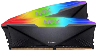 Оперативная память Apacer NOX RGB 2x8ГБ DDR4 3600МГц AH4U16G36C25YNBAA-2 - фото