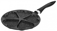 Блинная сковорода Elan Gallery Гармония вкуса 120997 (черный мрамор) - фото