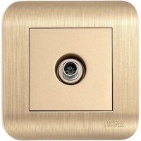 Розетка телевизионная Luxar Deco 10.040.05 (шампань) - фото