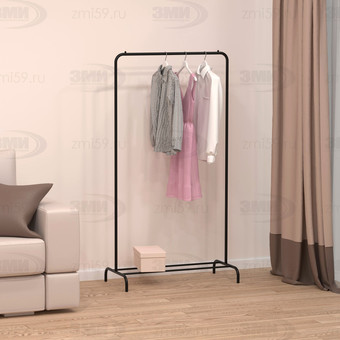 Стойка для одежды ЗМИ Радуга 1 ВНП 298 (черный) - фото