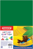 Набор цветного картона Пифагор 127051 (7 листов, 7 цветов) - фото