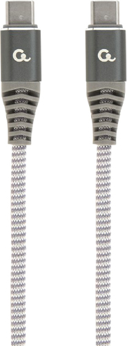 Кабель Cablexpert CC-USB2B-CMCM60-1.5M USB Type-C - USB Type-C (1.5 м, серый) - фото