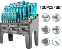 Набор отверток Total THT2506100 (100 предметов) - фото