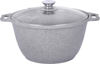 Кастрюля Kukmara кмс42а (светлый мрамор) - фото