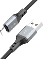 Кабель Hoco X86 USB Type-A - Lightning (1 м, черный) - фото