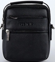 Мужская сумка Poshete 250-5188-1-BLK (черный) - фото