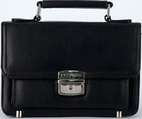 Мужская сумка Poshete 250-9623-BLK (черный) - фото